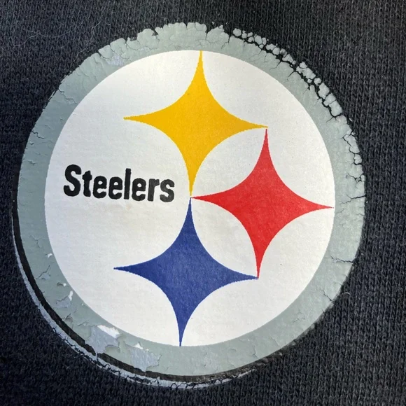 NFL Pittsburgh Steelers Pullover Hoodie, Kid’s Medium Size 6, Black/Gold - Picture 2 of 3